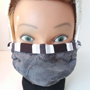 Strong 100% Cotton Mask w/ Ties and Pocket Filter